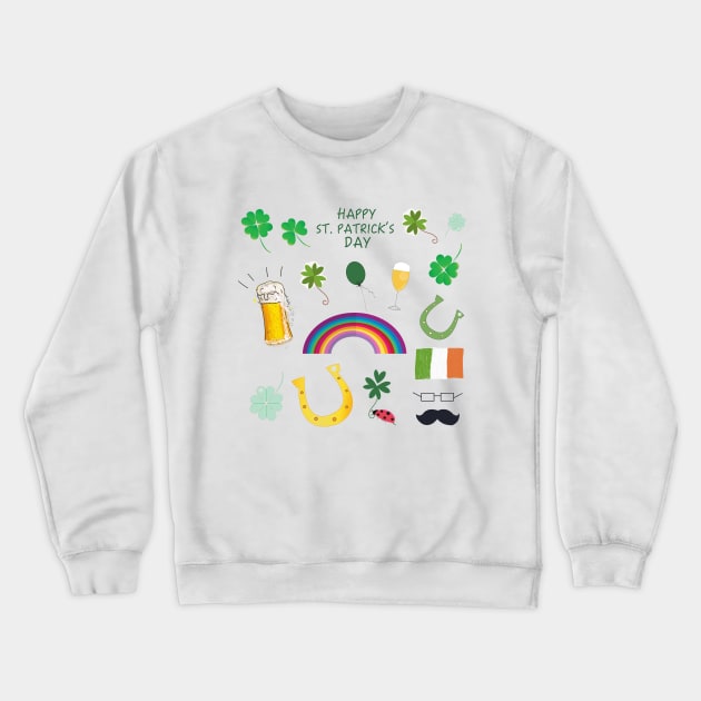 St. Patrick’s Day symbols Crewneck Sweatshirt by GULSENGUNEL